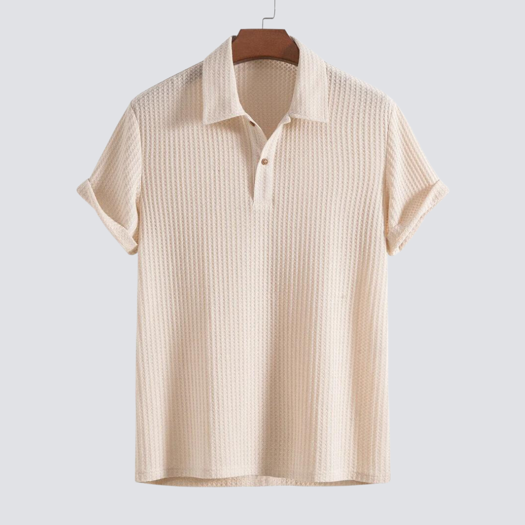 Massimo Waffle Knit Polo