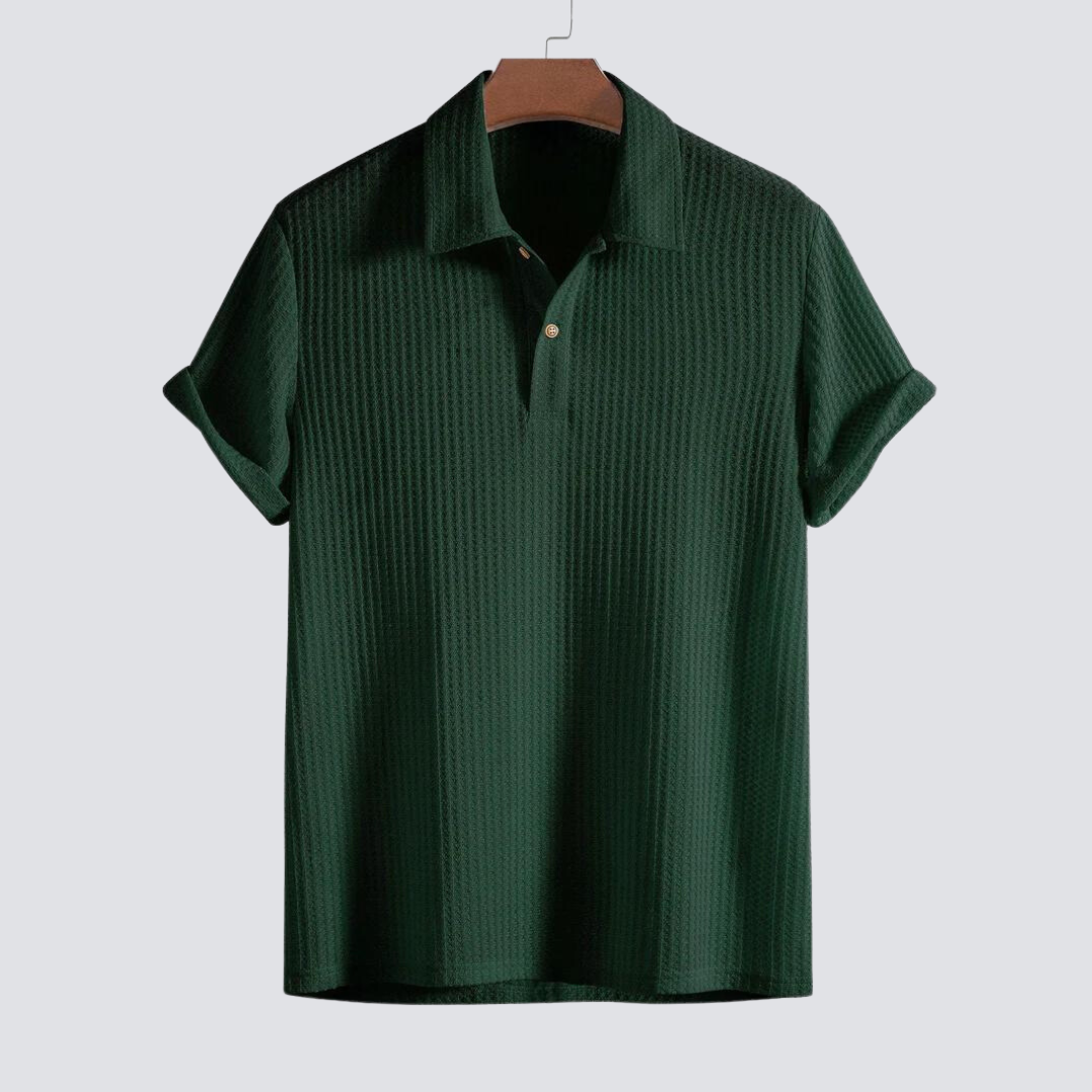 Massimo Waffle Knit Polo