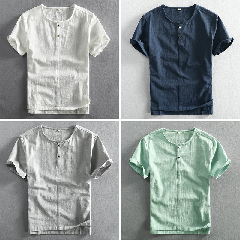 Cannes Coastal Linen Shirt