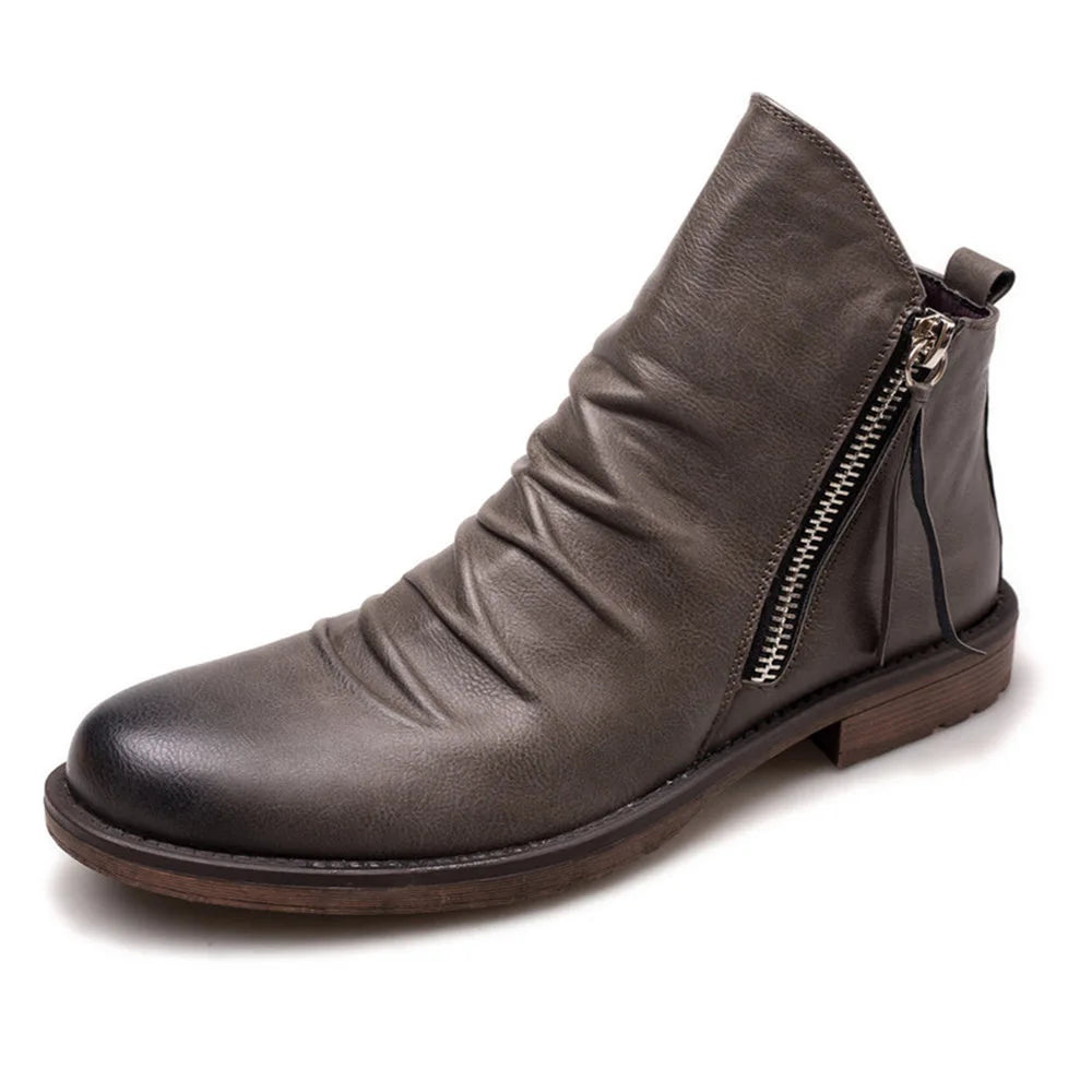 Massimo Leather Chelsea Boots