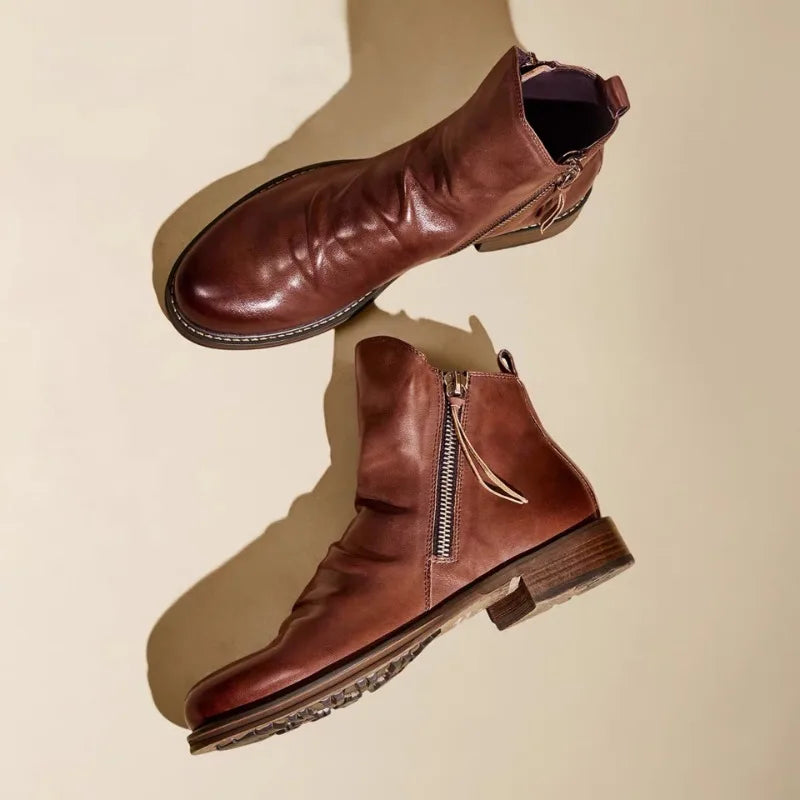 Massimo Leather Chelsea Boots