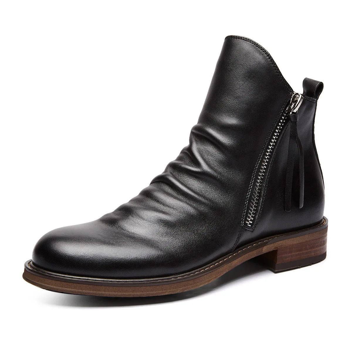 Massimo Leather Chelsea Boots