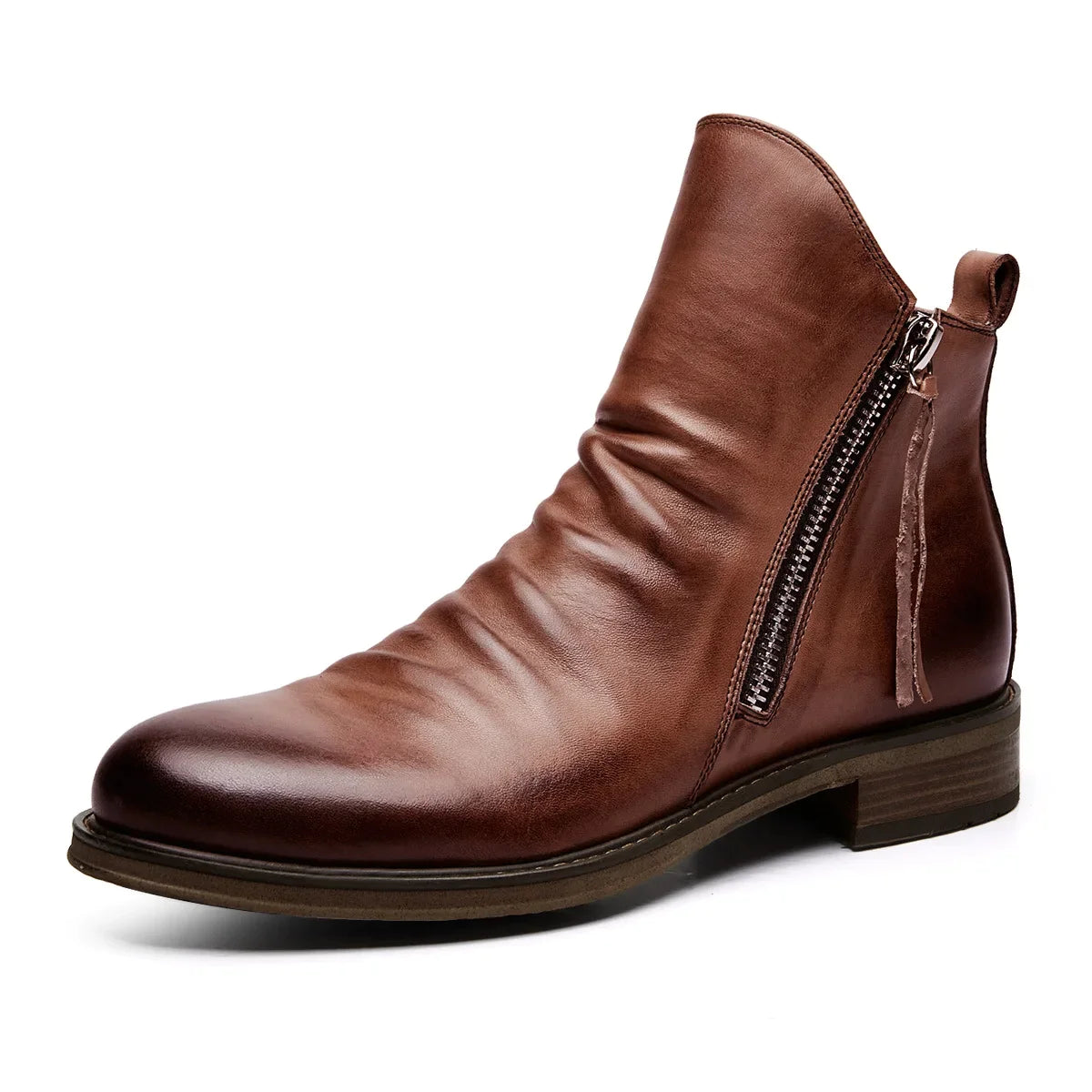 Massimo Leather Chelsea Boots