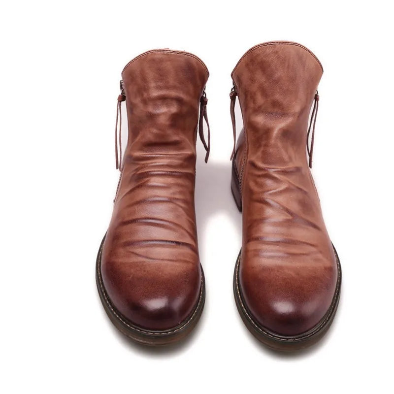 Massimo Leather Chelsea Boots