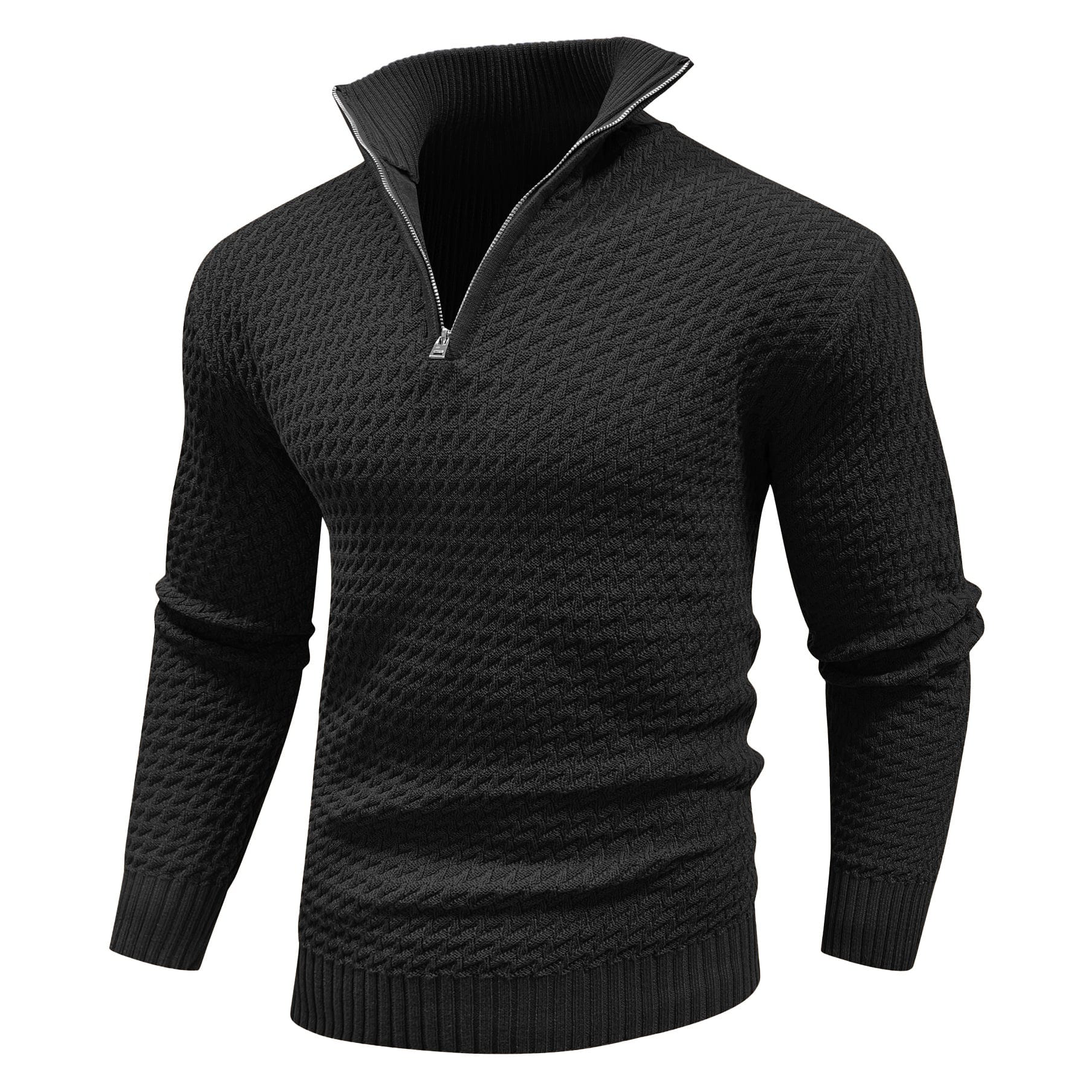 Premium Knit Quarter-Zip Sweater