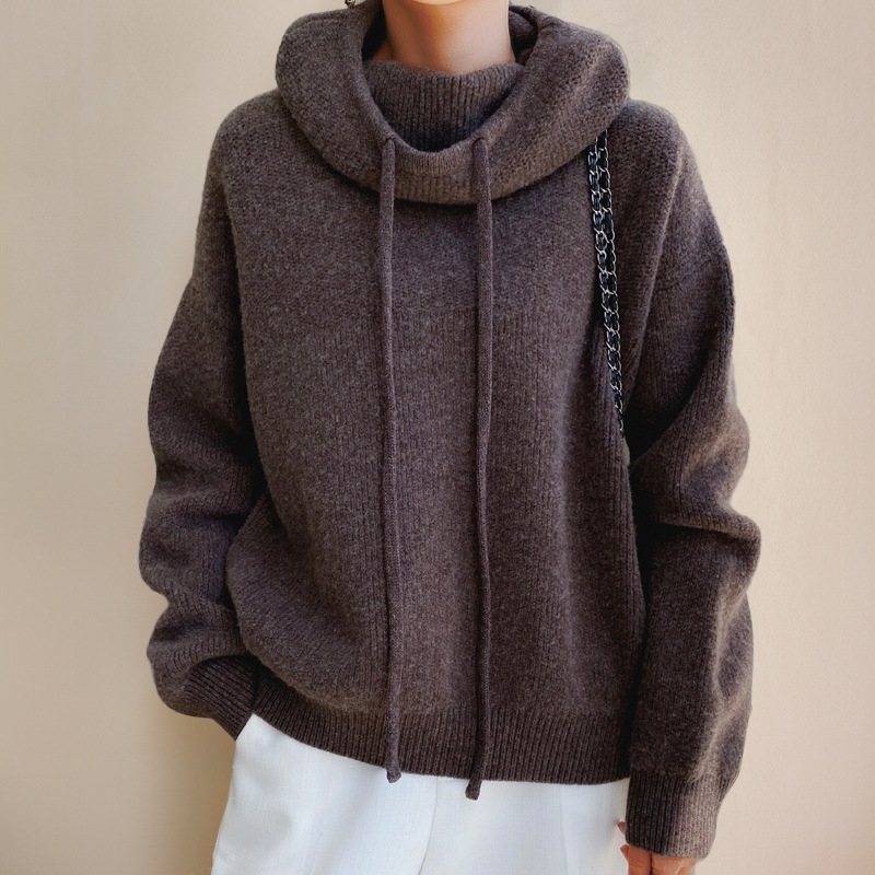 Aria Merino Wool Turtleneck Sweater