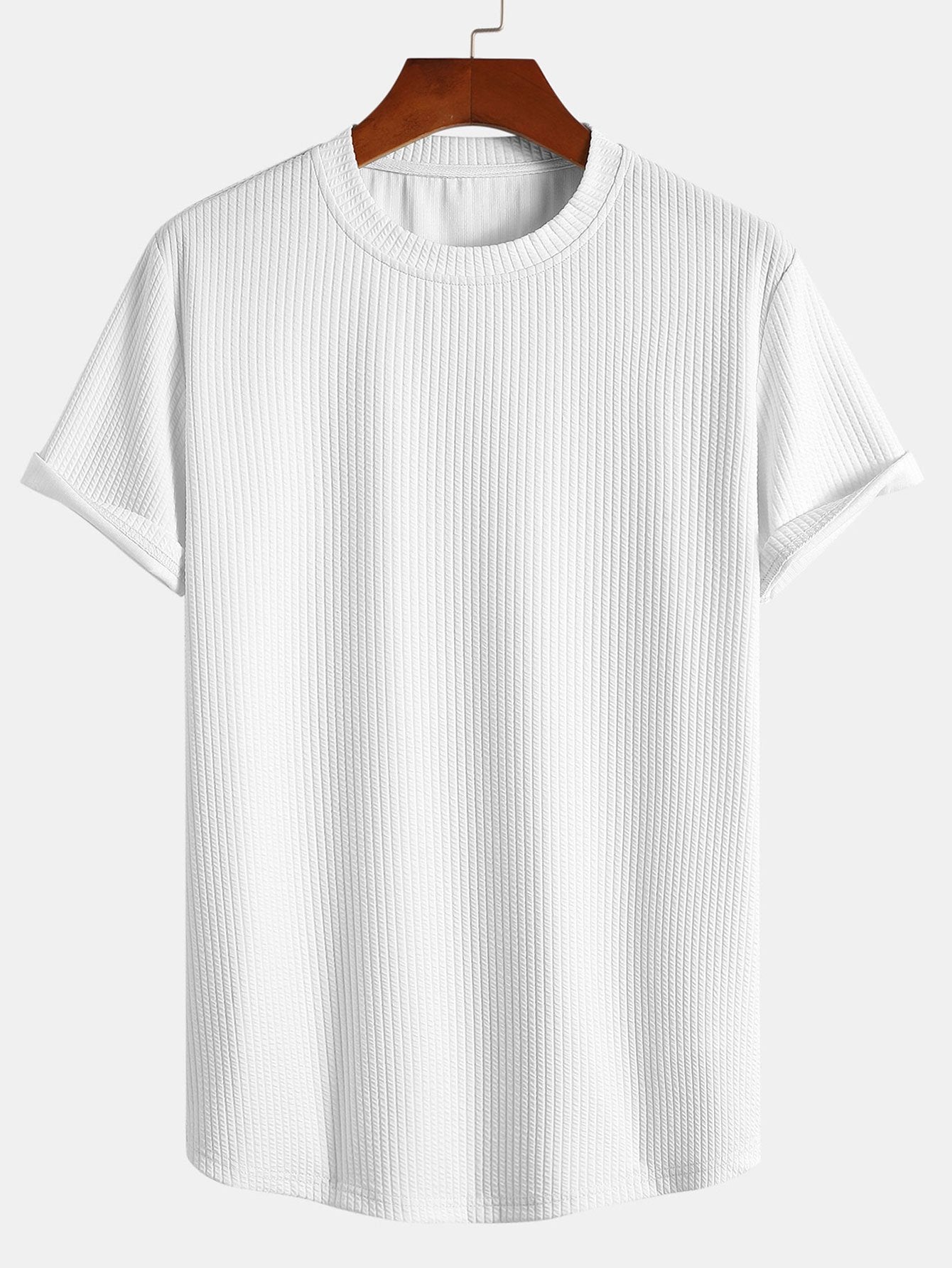 Massimo Ribbed Muscle Fit T-Shirt