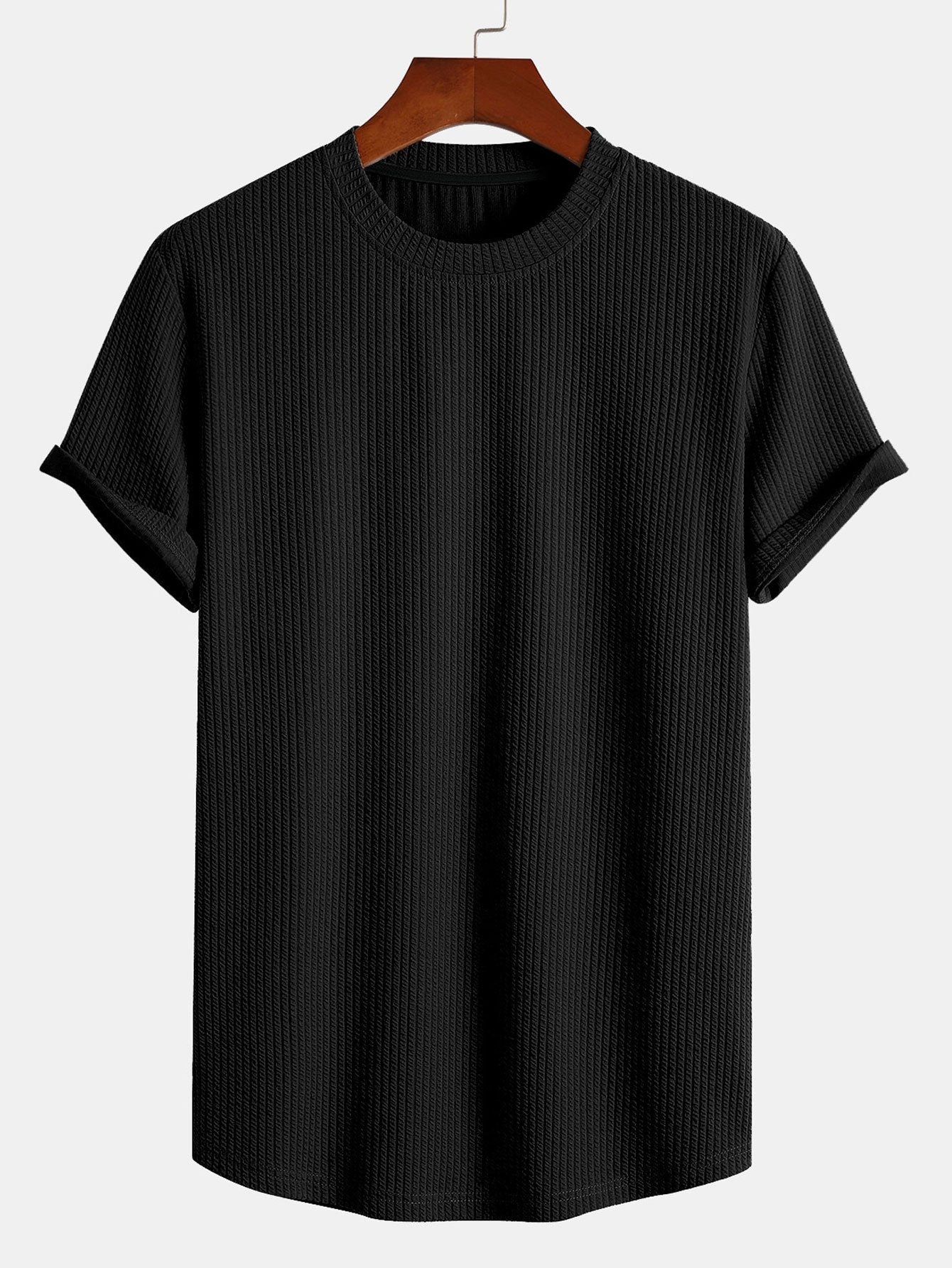 Massimo Ribbed Muscle Fit T-Shirt