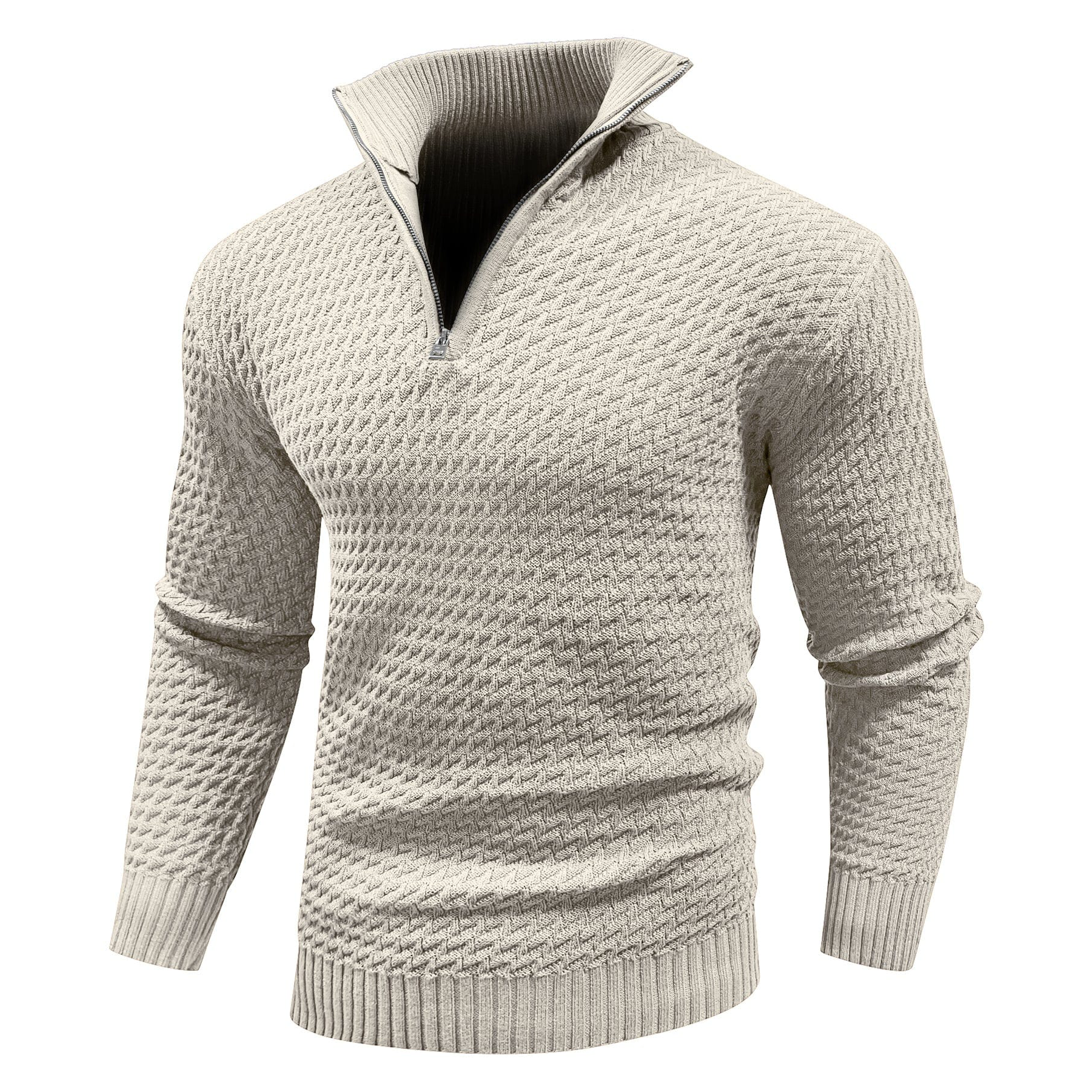 Premium Knit Quarter-Zip Sweater