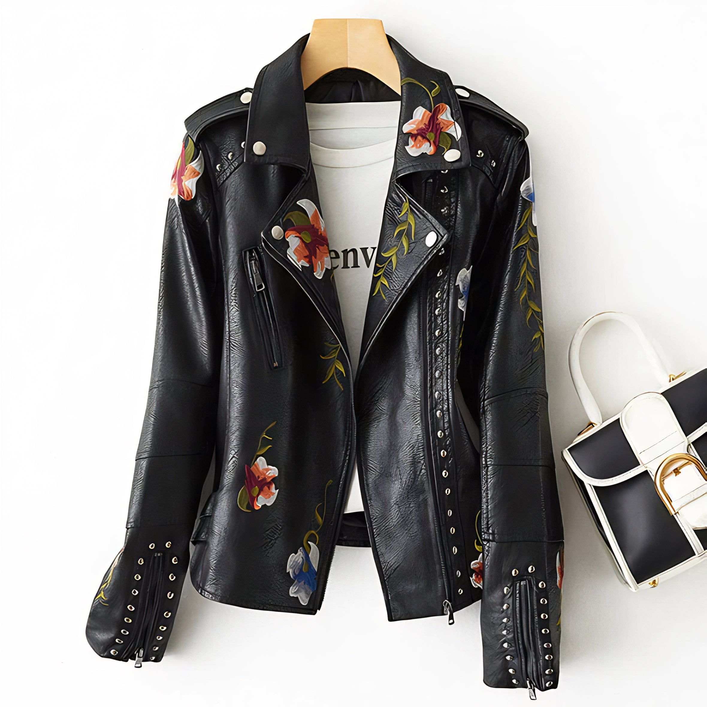 Petal Couture Leather Jacket