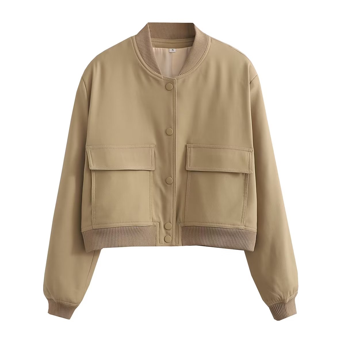 Cropped Bomber Jacket