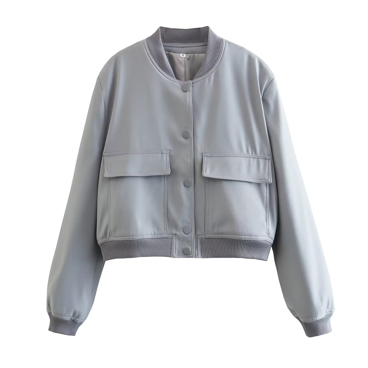 Cropped Bomber Jacket