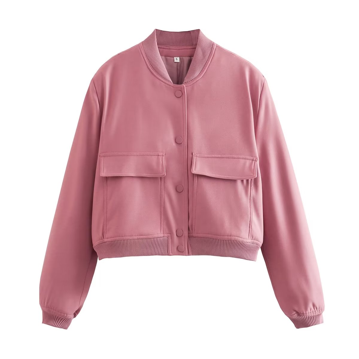 Cropped Bomber Jacket