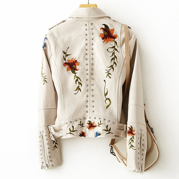 Petal Couture Leather Jacket